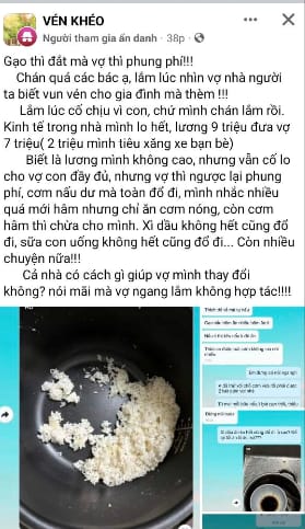 Chi tiêu gia đình 7 triệu đồng/tháng, chồng than thở vợ tiêu hoang, toàn đổ bỏ đồ ăn thừa – CĐM chia thành 2 luồng ý kiến! - Ảnh 1.