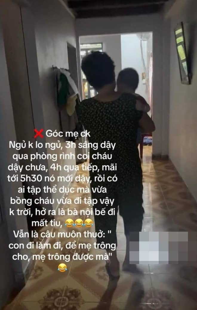 Bà nội quan tâm miếng ăn giấc ngủ cho cháu nhìn vào thật hạnh phúc, mẹ bỉm lại cảm thấy quá ngột ngạt, bí bách - Ảnh 2.