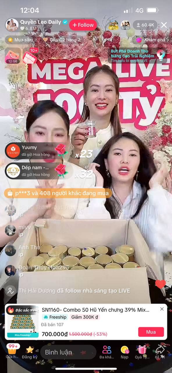 Quyền Leo Daily tự phá kỷ lục livestream của chính mình, 11 tiếng đã đạt 75 tỷ đồng, chỉ còn hơn 2 tiếng để đạt 100 tỷ! - Ảnh 3.