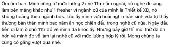 30 tuổi lương từ 40 triệu giảm đột ngột xuống còn 15 triệu: Thấy thương thân bao năm học hành, chiến đấu trong nghề - Ảnh 2.